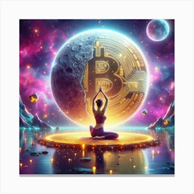 Yoga BTC Canvas Print