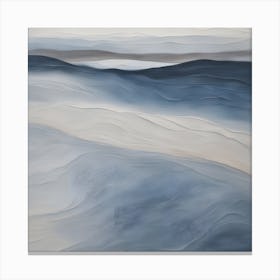 Abstract 'Blue Wave' 1 Canvas Print