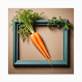 Carrots In A Frame 34 Canvas Print