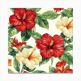 Hibiscus Art 3 Canvas Print