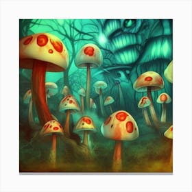 Mushroom Forest Canvas Print