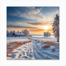 Winter Landscape Canvas Print