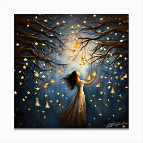 Star Bright Star Light - Starry Night Canvas Print