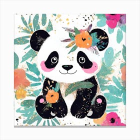 Cute Panda Bear  Canvas Print