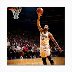 Basketball Player In Action Canvas Print