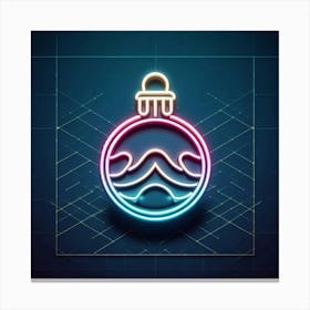 Neon light shape Canvas Print