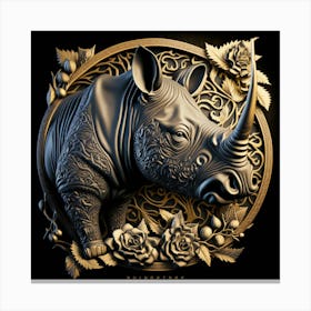 Rhinoceros Canvas Print