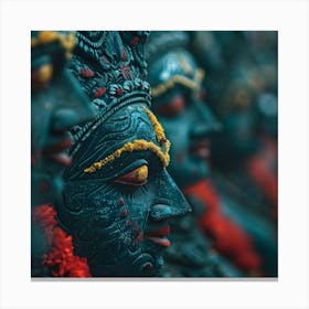 Nepali Hindu Statues Canvas Print