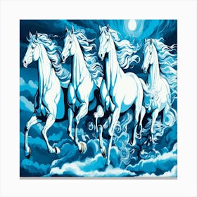 Horses In The Sky 1 Canvas Print