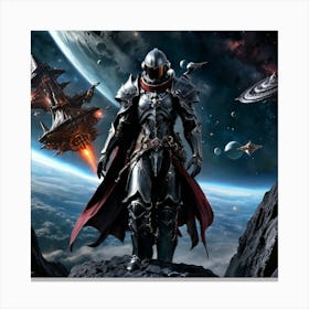 Space Battle Canvas Print