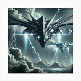 Cloudbreaker Recon Ships Stealth Technology Canvas Print