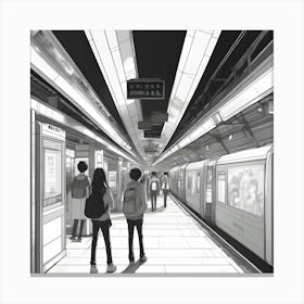 Subway Station Canvas Print