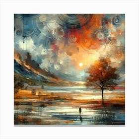 Abstract Horizons 7 Canvas Print