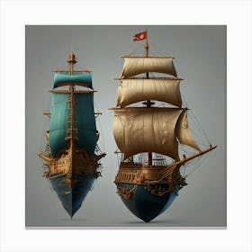 Default Create Unique Design Of Ship 2 Canvas Print