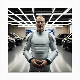 Steve Jobs In Space Suit 3 Canvas Print