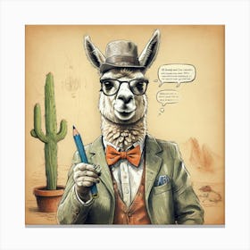 Llama 33 Canvas Print