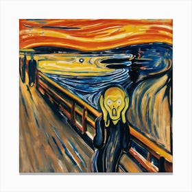 Screaming face Canvas Print