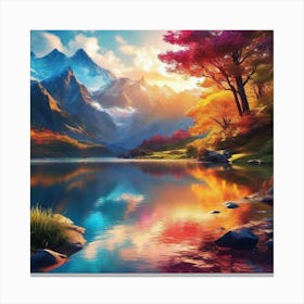 Mountain Lake 54 Canvas Print