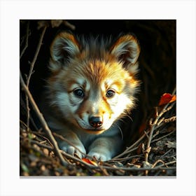 Wolf Cub Canvas Print