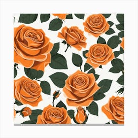 Orange Roses 9 Canvas Print