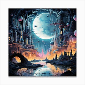 City Of The Moon Canvas Print