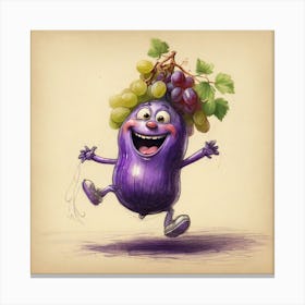 Purple Grapes Canvas Print