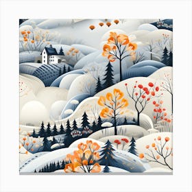 Winter Landscape Canvas Print