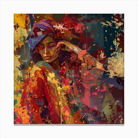 Woman In A Turban Canvas Print