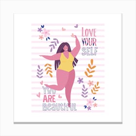 Love Yourself Print 1 Canvas Print