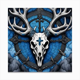 Deer Skull 6 Canvas Print