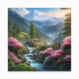 Japanese Landscape 1 Canvas Print