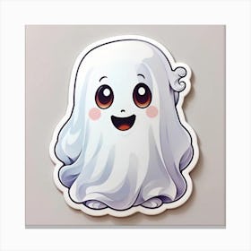 Ghost Sticker Canvas Print