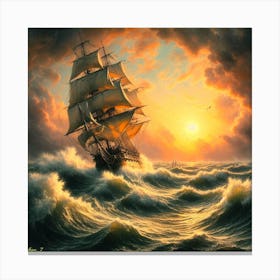 18th Century Ship Canvas Print