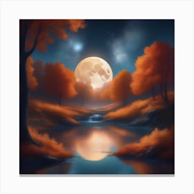 Harvest Moon Dreamscape 21 Canvas Print