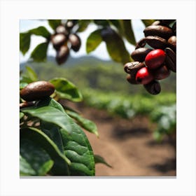 Coffee Beans On A Tree 22 Canvas Print