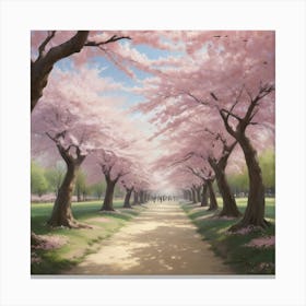 Cherry Blossoms paintings art print 4 Canvas Print