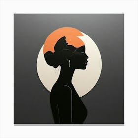Silhouette Of A Woman 29 Canvas Print