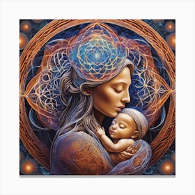 Mother And Child 1 Canvas Print