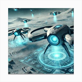 Frostbite Drones Surveillance Mode Canvas Print