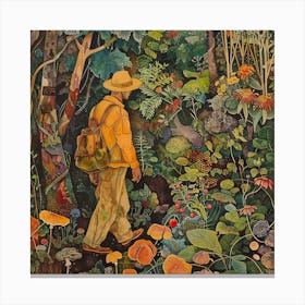 Man In The Forest 2 Canvas Print