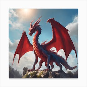 Dragon In The Sky Canvas Print