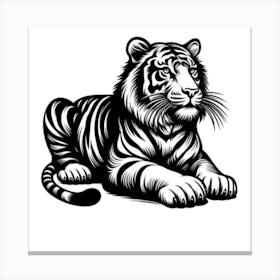Art of tiger Canvas Print