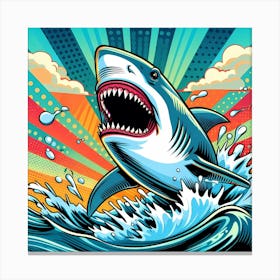 Pop Shark 2 Canvas Print