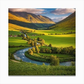 Scotland Valleys Canvas Print