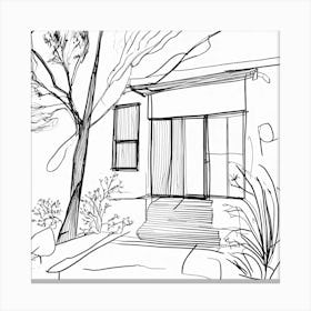 Sketch Of A House 1 Canvas Print