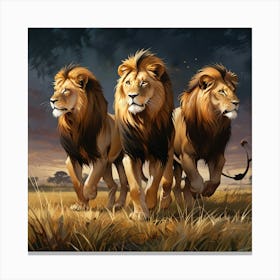 Lions Canvas Print