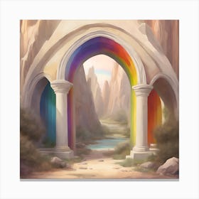 Rainbow Archway Canvas Print
