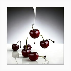 Cherry Milk Canvas Print