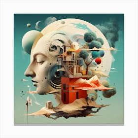 Abstract And Surreal Art Series By Csaba Fikker 010 Canvas Print