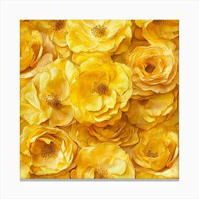 Yellow Roses 1 Canvas Print